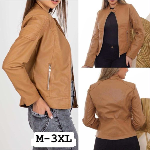  KOŽENÁ BUNDA HNEDÁ S-XXL ( 440KC 5KS) 