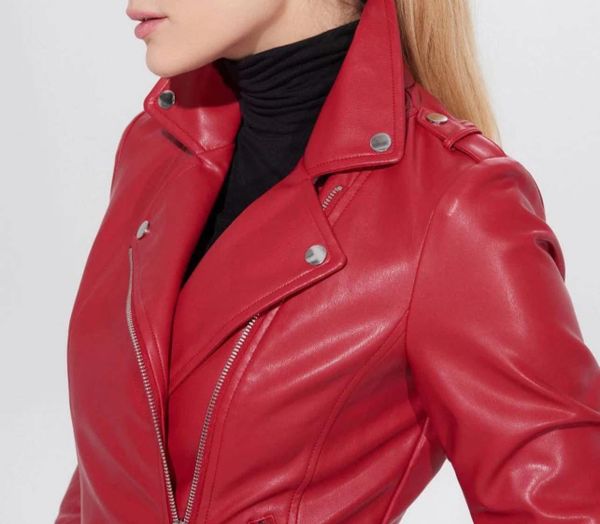  KOŽENÁ BUNDA ČERVENÁ S-XXL ( 420KC 5KS) 