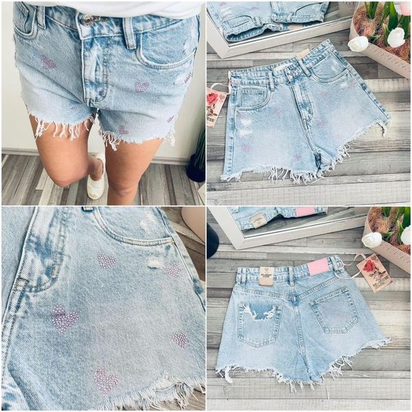  Džínové kraťasy(XS-XL)-(200KCX12KS) 