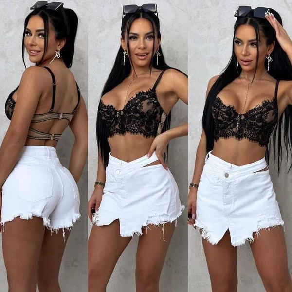  Džínové kraťasy(XS-XL)-(200KCX12KS) 