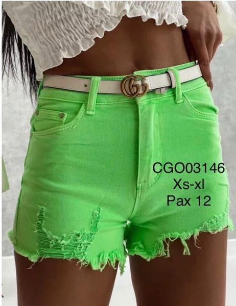  Džínové kraťasy(XS-XL)-(150KCX12KS) 
