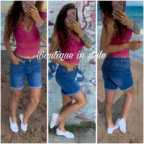  Džínové kraťasy(30-38)-(240KCX12KS) 