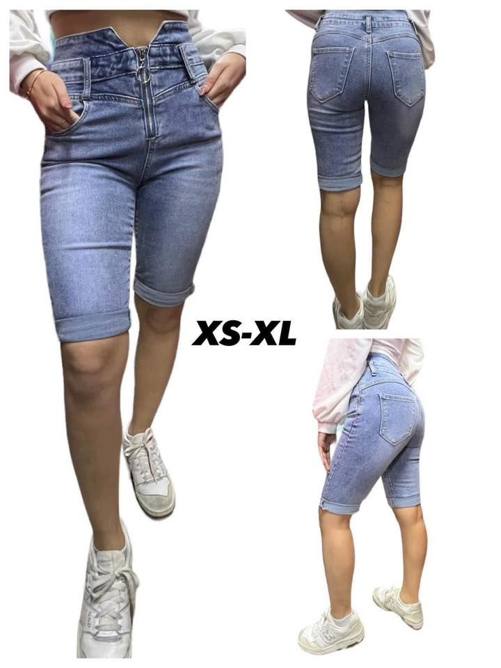 Džínové kraťasy(XS-XL)-(150KCX12KS)