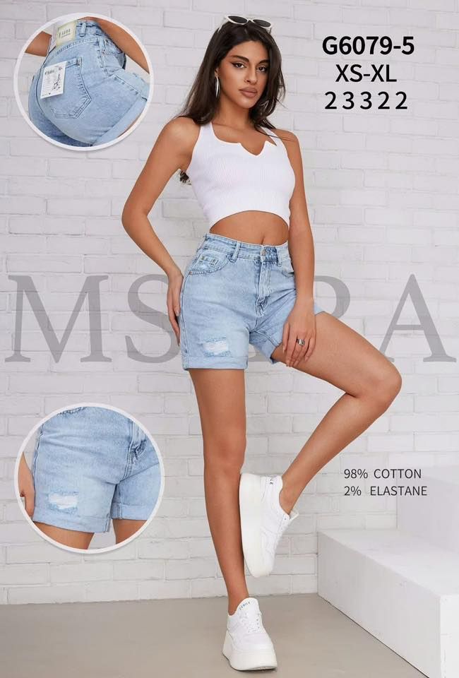 Džínové kraťasy(XS-XL)-(260KCX12KS)