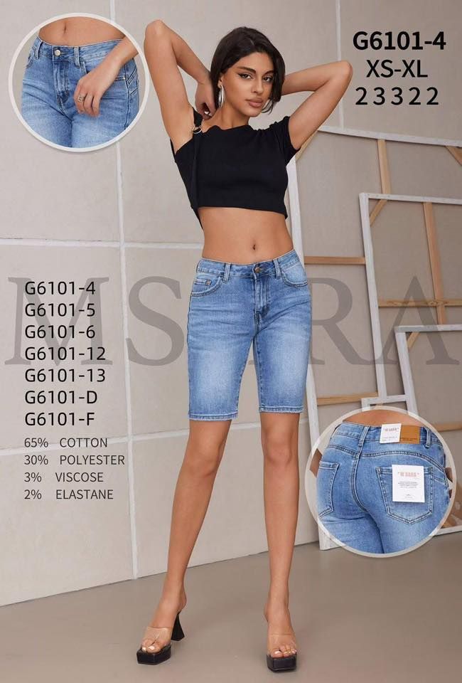 Džínové kraťasy(XS-XL)-(260KCX12KS)