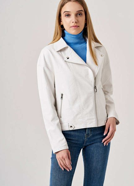  KOŽENÁ BUNDA BILÁ L-4XL ( 440KC 5KS) 