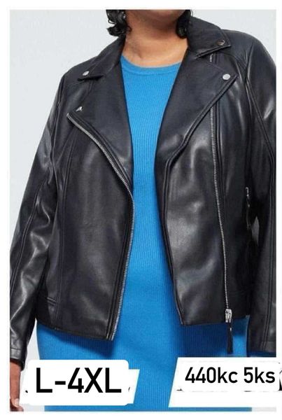  KOŽENÁ BUNDA ČERNÁ L-4XL ( 440KC 5KS) 