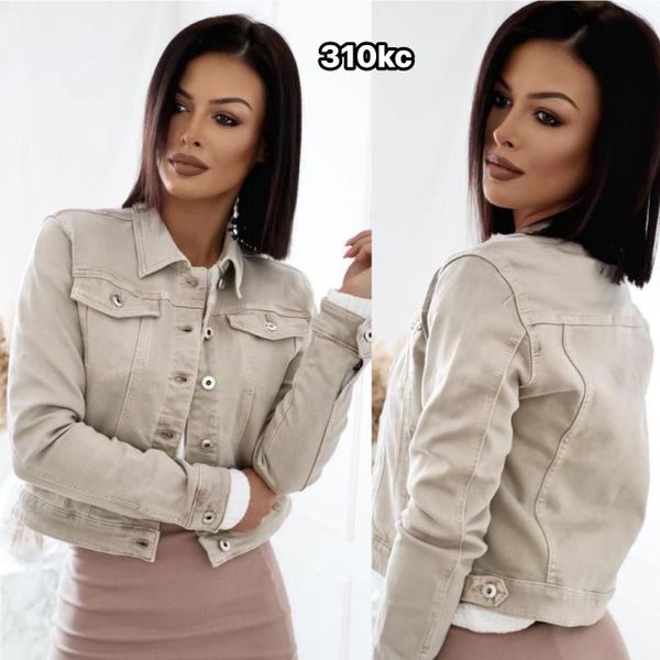  Džinová bunda bežová M-3XL ( 320x5ks) 