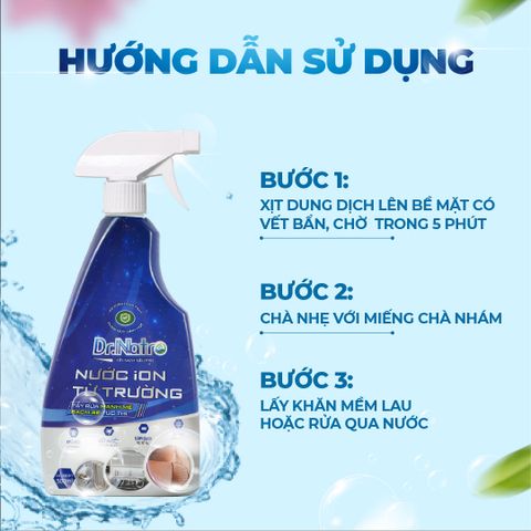 COMBO 3 Siêu Tẩy Đa Năng Dr.Natro + Tặng 3 miếng chà nhám & 3 miếng cước tím