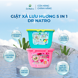 VIÊN GIẶT XẢ LƯU HƯƠNG Thông Minh 5 IN 1 DR.NATRO 360g (30 viên/15g/hộp)