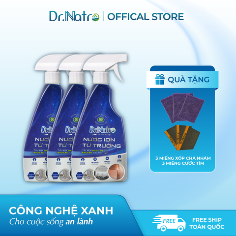 COMBO 3 Siêu Tẩy Đa Năng Dr.Natro + Tặng 3 miếng chà nhám & 3 miếng cước tím