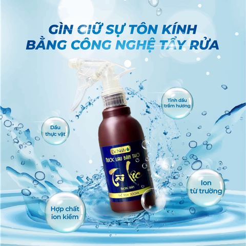 COMBO Nước Dưỡng Hoa & Nước Lau Bàn Thờ DR.NATRO 300ml