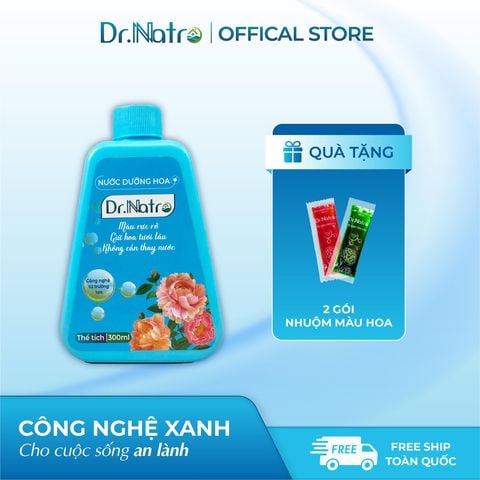 Nước Dưỡng Hoa DR.NATRO 300ml + Tặng 2 gói Nhuộm Màu Hoa DR.NATRO
