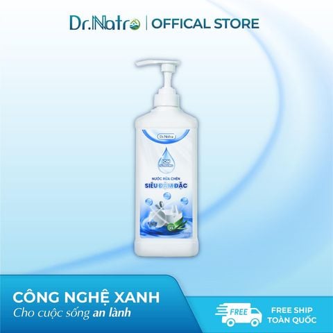 NƯỚC RỬA CHÉN ĐẬM ĐẶC DR.NATRO 1000ml + Tặng 1 miếng Sơ Mướp
