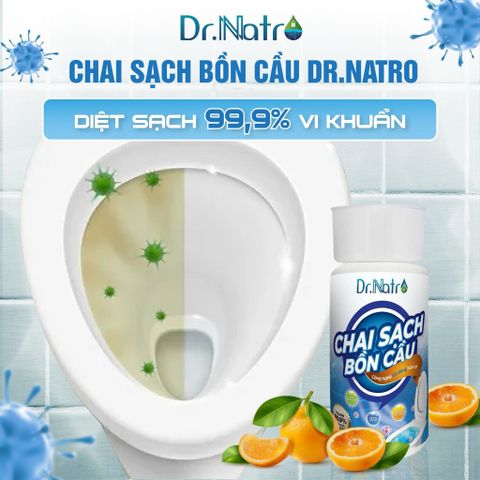 Chai sạch bồn cầu DR.NATRO 300ml Siêu Sạch Kháng Khuẩn