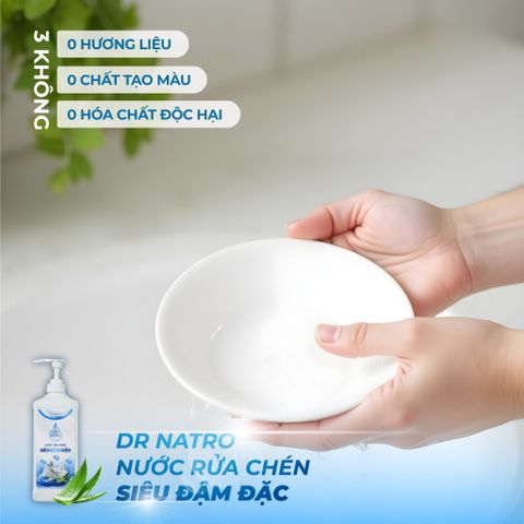 NƯỚC RỬA CHÉN ĐẬM ĐẶC DR.NATRO 1000ml + Tặng 1 miếng Sơ Mướp