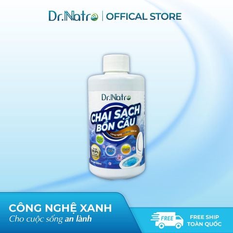 Chai sạch bồn cầu DR.NATRO 300ml Siêu Sạch Kháng Khuẩn