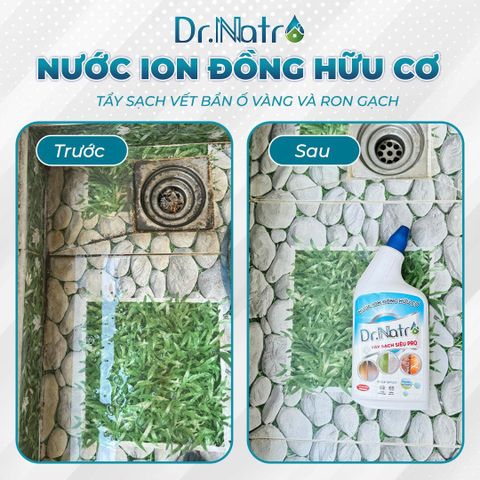 Nước Ion Đồng Hữu Cơ DR.NATRO 1000ml + Tặng 1 miếng chà nhám