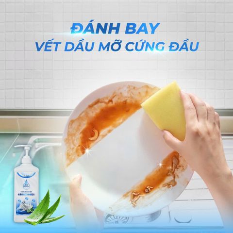 NƯỚC RỬA CHÉN ĐẬM ĐẶC DR.NATRO 1000ml + Tặng 1 miếng Sơ Mướp