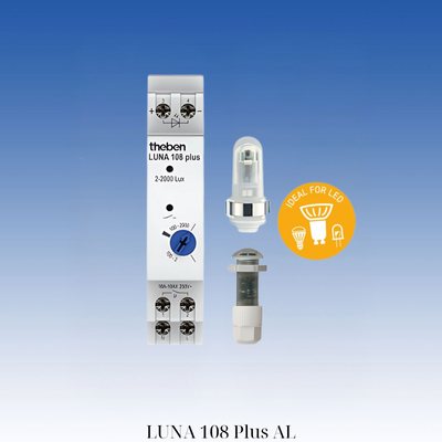 Công tắc cảm biến ánh sáng LUNA 108 plus AL | Theben
