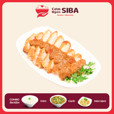 Cơm Thịt Heo Chiên Xù Xốt Cà Ri