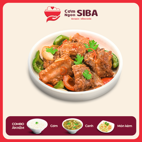 Cơm Sườn Xào Chua Ngọt MN