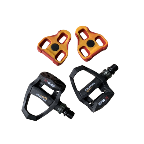 Bộ combo Pedal can xe đạp Exustar E-PR200BK hệ LOOK
