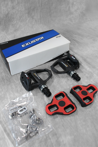 Bộ combo Pedal can xe đạp Exustar E-PR200BK hệ LOOK