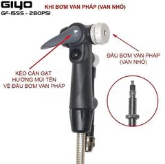 Bơm sàn Giyo GF-15SS áp suất 300psi/20kg, van thông minh