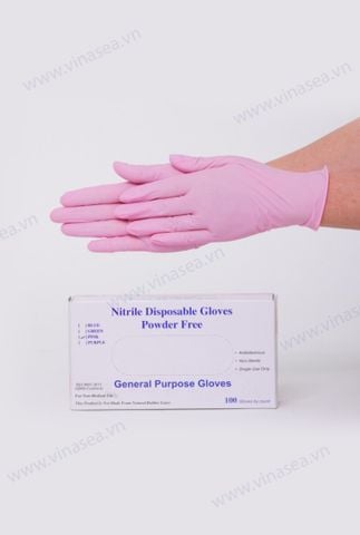 Găng tay nitrile Great Glove Malaysia hồng