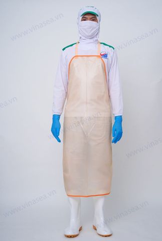Yếm nhựa PVC 0.15mm viền vải