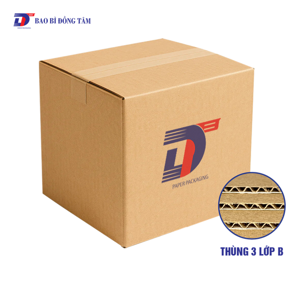  Thùng carton 3 lớp sóng B 