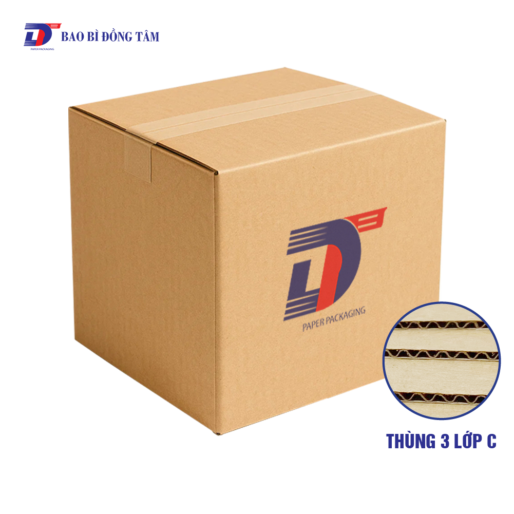  Thùng carton 3 lớp sóng C 