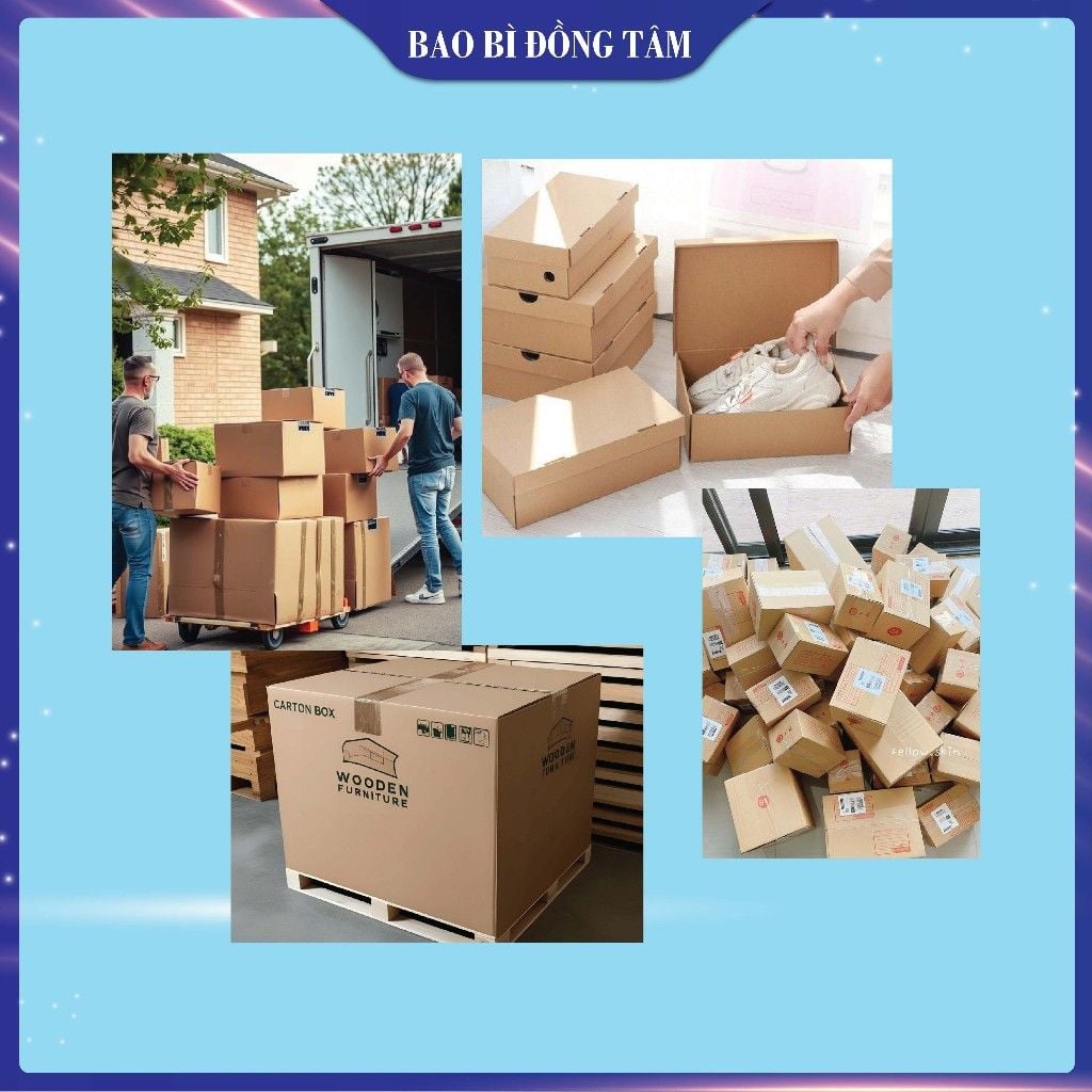  Combo 50 hộp carton size nhỏ - 3B 2N/1X 
