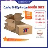  Combo 50 hộp carton size vừa - hộp 3B-2N/1X 
