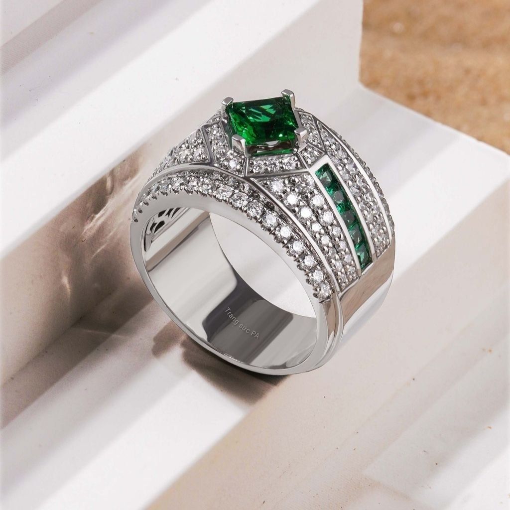  Nhẫn Nam RB0125 Bạc Cao Cấp 