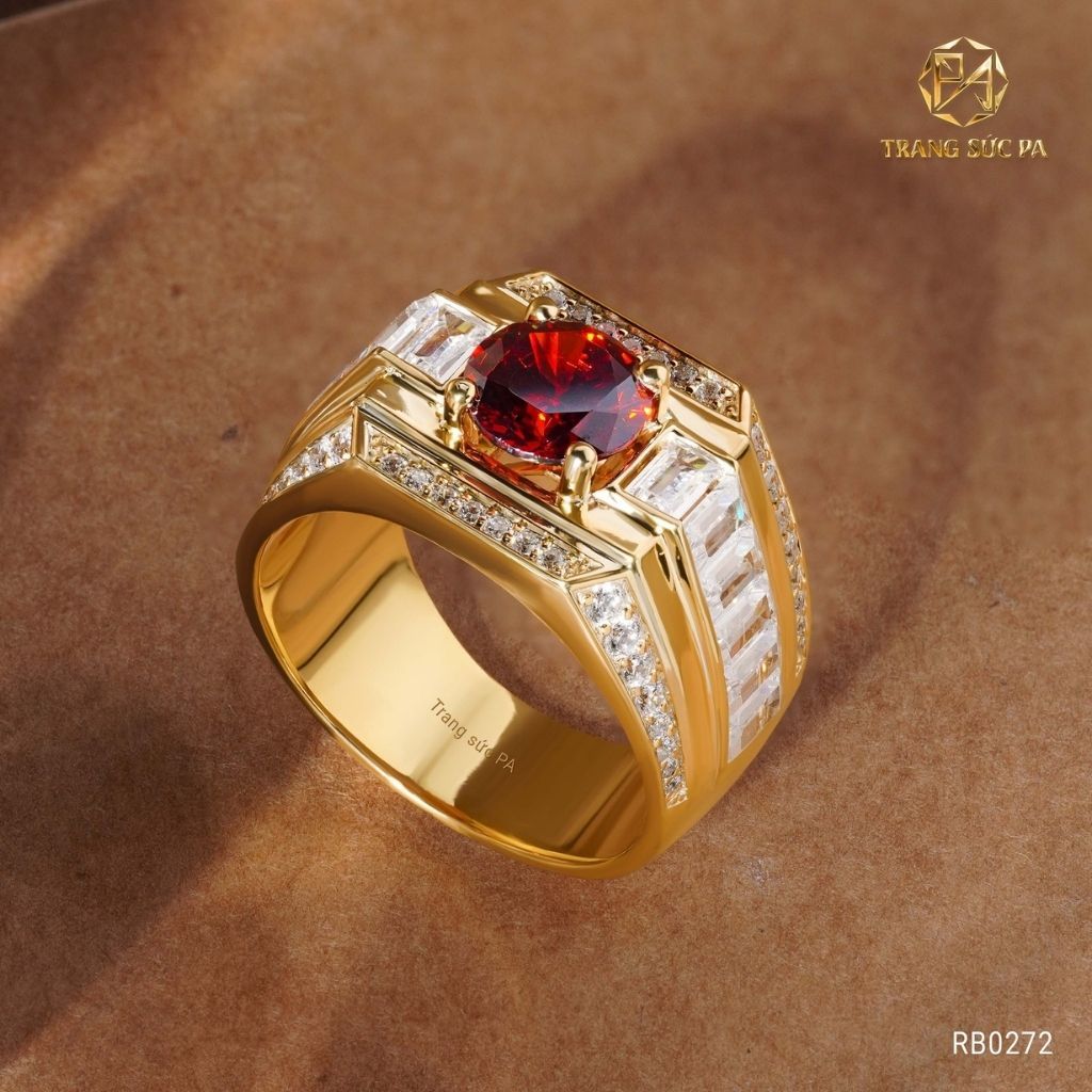  Nhẫn Nam RB0272 Bạc Cao Cấp 