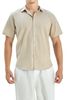  Men's linen shirt short sleeves 