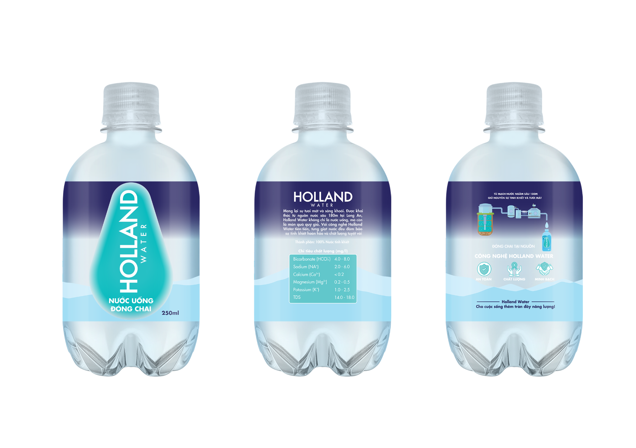  Nước tinh khiết Holland Water 250ML 