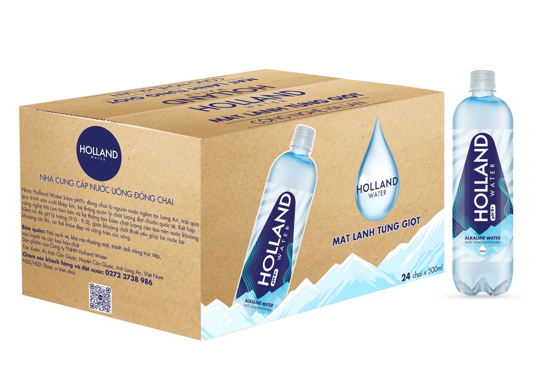  Nước khoáng kiềm pH 9.0+ Holland Water 19L 