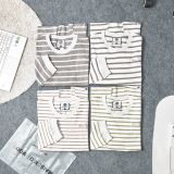  Áo Dài Tay Kẻ Sọc Unisex Cotton Maison De Mode 