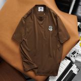  Áo Thun Cotton Unisex Logo Boy Thêu Maison De Mode 