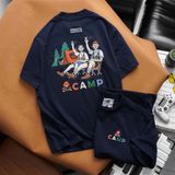  Áo Thun Unisex Cotton Camp Giả Thêu Maison De Mode 