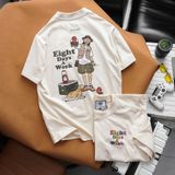  Áo Thun Unisex Cotton Camp Giả Thêu Maison De Mode 