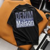  Áo Thun Demin Cotton Giả Jean Maison De Mode 