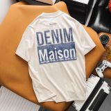  Áo Thun Demin Cotton Giả Jean Maison De Mode 