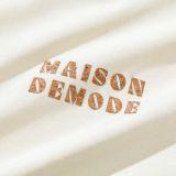  ÁO THUN UNISEX BASIC LOGO HỌA TIẾT VÂN GỖ MAISON DE MODE 