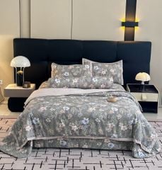 Bộ Chăn Ga Gối Trần Bông Hàn Quốc KOREA LYOCEL SWEET - King size + Queen size đều có thể sử dụng