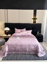 Bộ Chăn Ga Gối Trần Bông Hàn Quốc KOREA LYOCEL SWEET - King size + Queen size đều có thể sử dụng