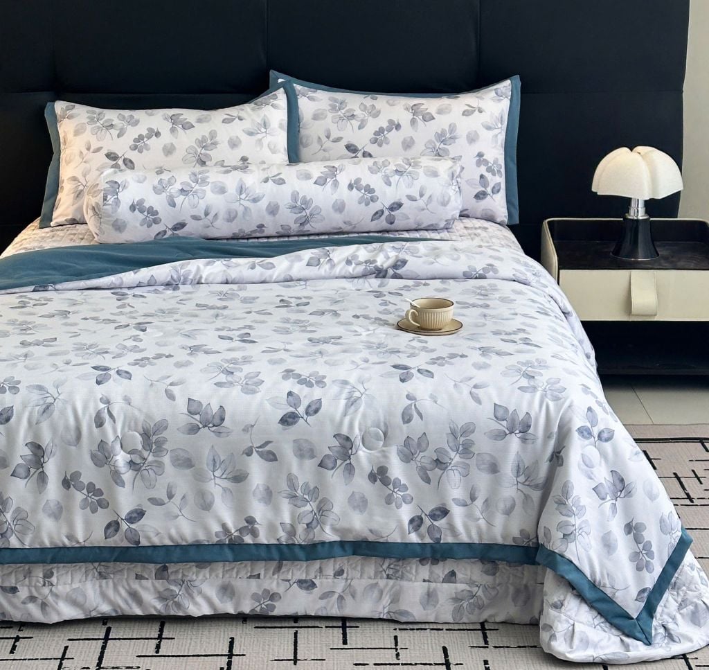 Bộ Chăn Ga Gối Trần Bông Hàn Quốc KOREA LYOCEL SWEET - King size + Queen size đều có thể sử dụng